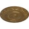 Ekena Millwork Biddix Ceiling Medallion (Fits Canopies up to 7 1/2"), Hand-Painted Pale Gold, 20 7/8"OD x 1 1/4"P CM20BXPAS - alternate 4